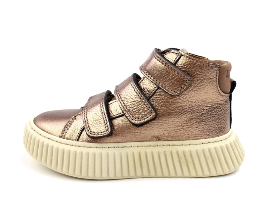 Kids Bisgaard Shoes And Sneakers | Bisgaard Rose Gold Metallic Boots Debbie