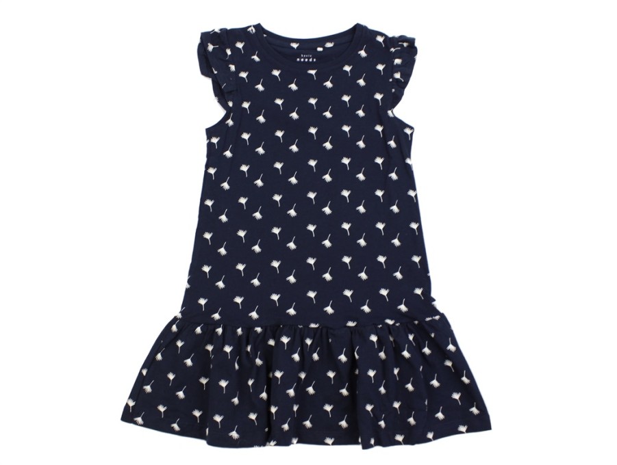 Tweens Name It Dresses | Name It Dark Sapphire Dress Print