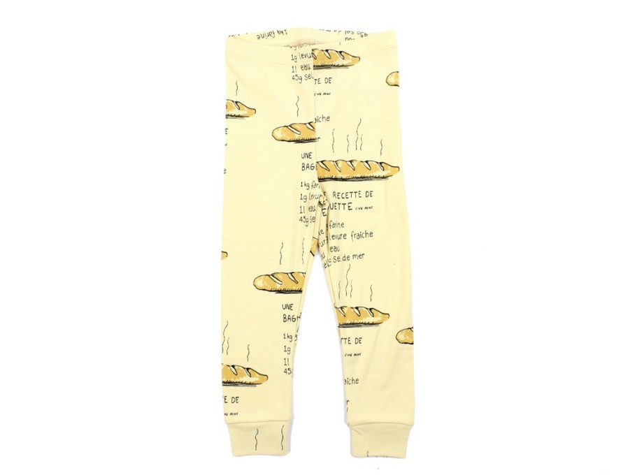 Baby Mini Rodini Pants And Leggings | Mini Rodini Yellow Baguette Leggings