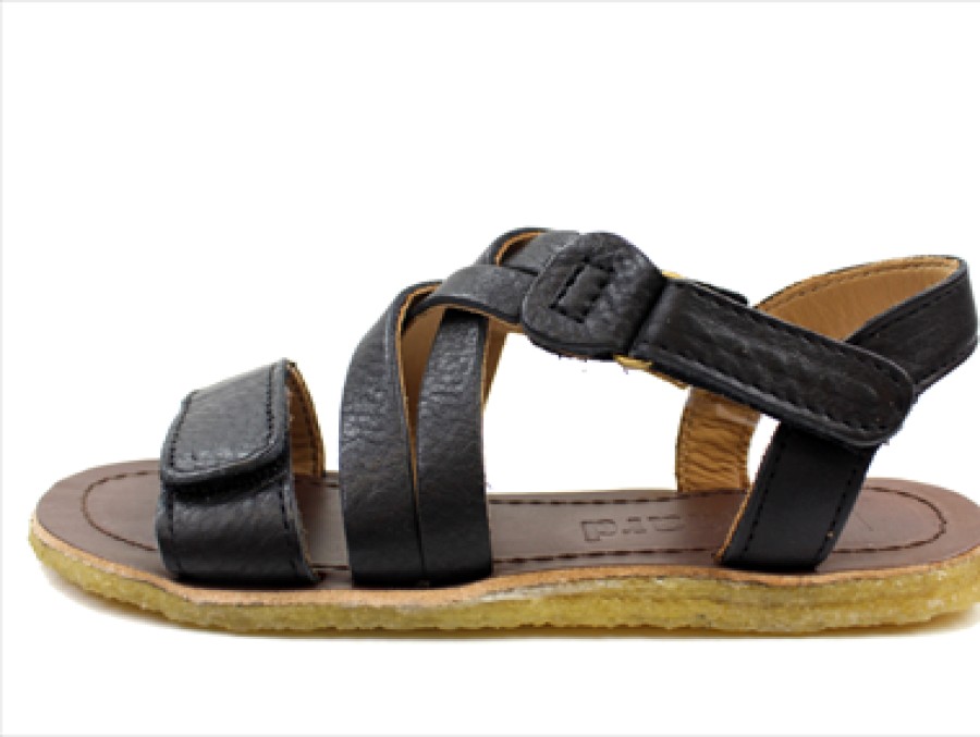 Tweens Bisgaard Sandals | Bisgaard Sandal Black Braid With Velcro