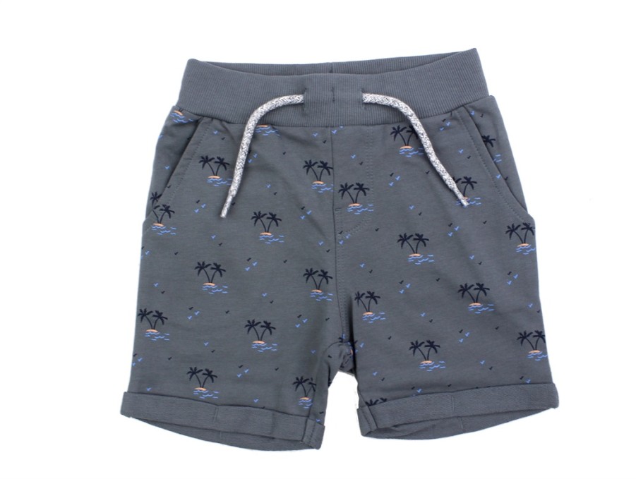 Baby Name It Shorts | Name It Stormy Weather Sweatshorts Palms