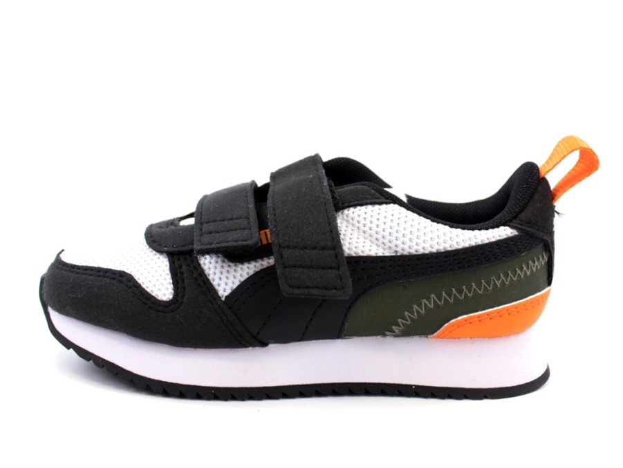 Tweens Puma Shoes And Sneakers | Puma Sneakers R78 White Black/Vibrant Orange