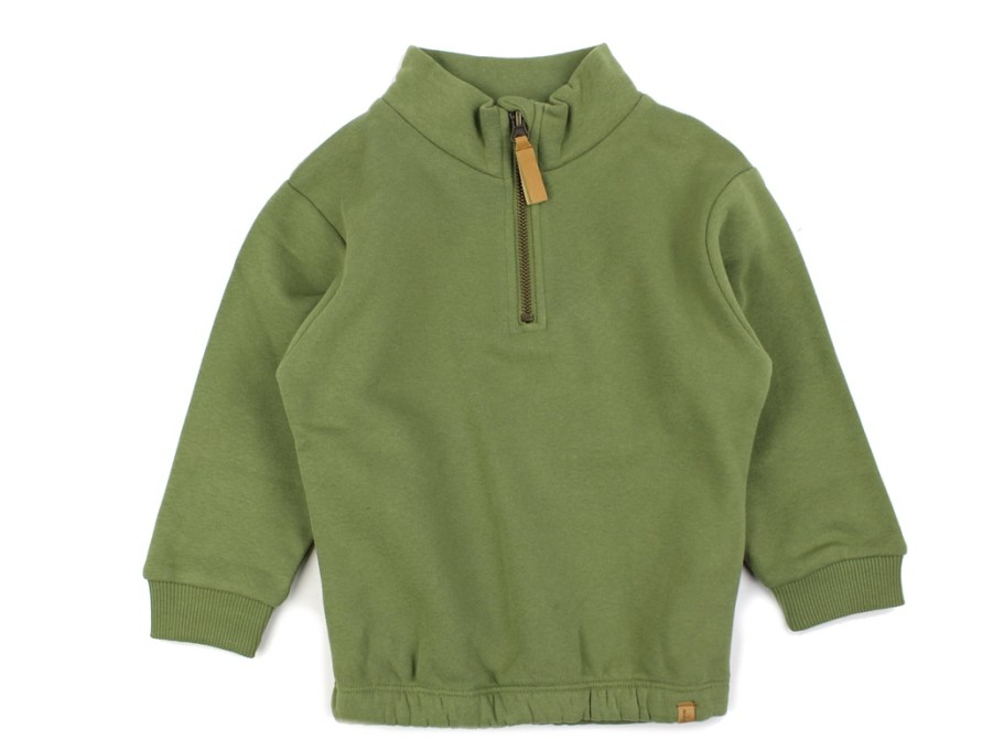 Baby Lil Atelier Blouses And Knitwear | Lil Atelier Loden Green Sweat Pullover