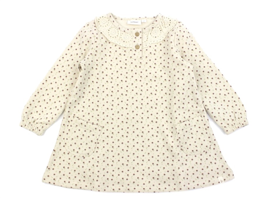 Baby Lil Atelier Organic Cotton | Lil Atelier Fog Sweatdress Flowers