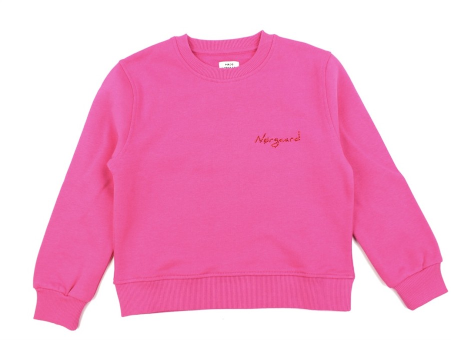 Kids Mads Nørgaard Blouses And Knitwear | Mads Norgaard Fuchsia Purple Sweatshirt Talinka