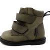 Baby Angulus Winter Boots | Angulus Dark Olive Winter Boot With Tex