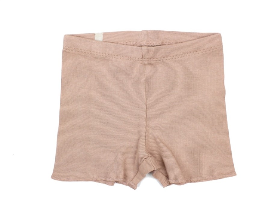 Tweens Wheat Shorts | Wheat Rib Shorts Rose Dawn