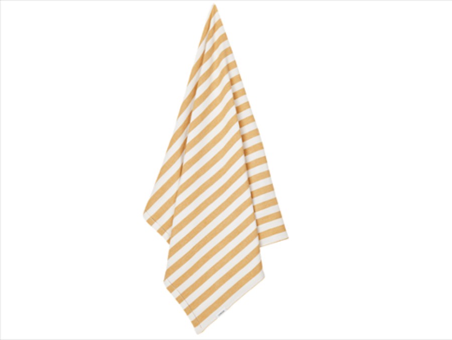 Baby Liewood Swimwear | Liewood Macy White Yellow Mellow Stripe Beach Towel