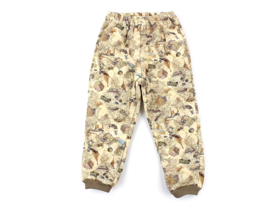 Kids Wheat Overpants | Wheat Thermal Pants Alex Holiday Map