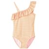 Tweens Name It Swimwear | Name It Orange Pop Swimsuit Neon