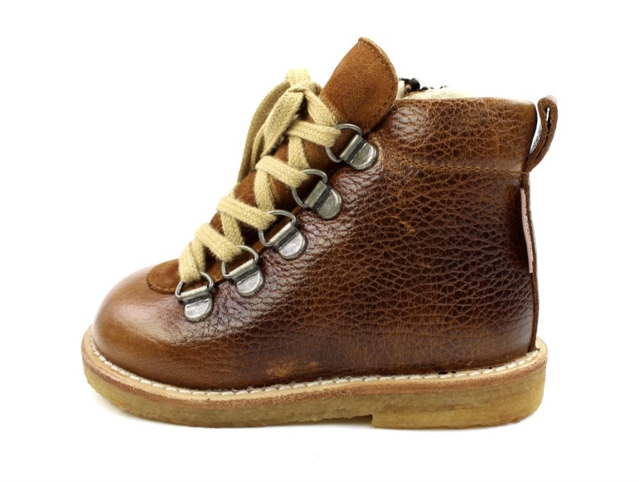 Baby Angulus Winter Boots | Angulus Cognac Winter Boot With Tex