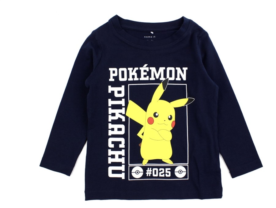 Kids Name It Short And Long-Sleeved T-Shirts | Name It Dark Sapphire T-Shirt Pokemon