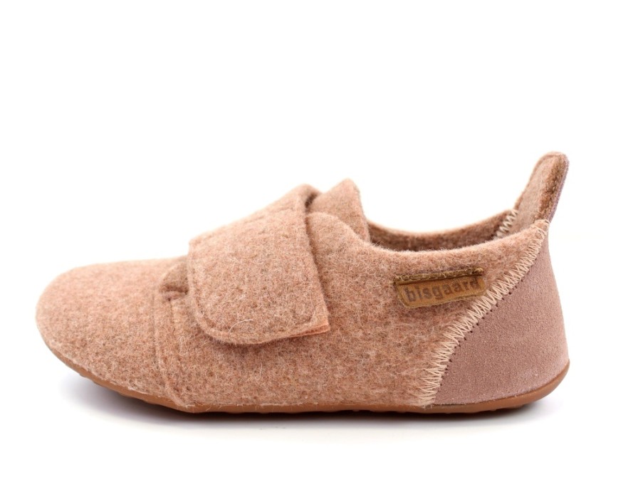 Kids Bisgaard Slippers | Bisgaard Rose Slippers With Velcro