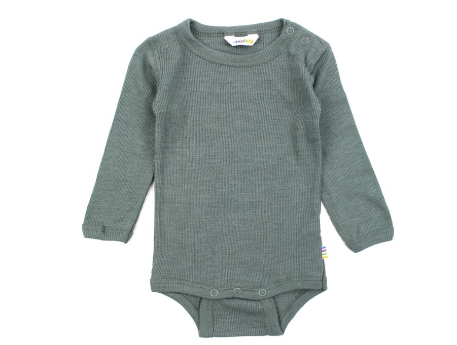 Baby Joha Bodysuits And Jumpsuits | Joha Dark Green Body Merinould/Silke