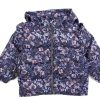 Baby Name It Winter Jackets | Name It Dark Sapphire Floral Puffer Winter Jacket