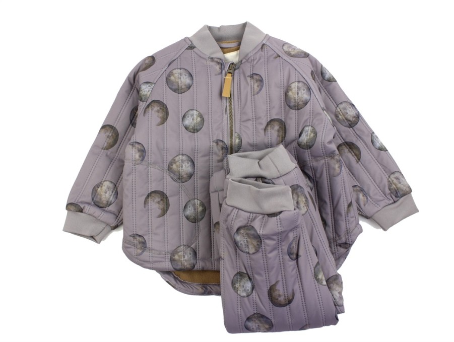 Baby Lil Atelier Thermal Wear And Fleece | Lil Atelier Wet Weather Thermal Set With Fleece Lining