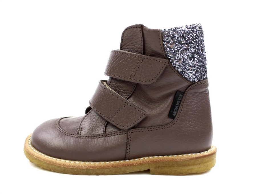 Baby Angulus Winter Boots | Angulus Black Winter Boot With Laces And Tex