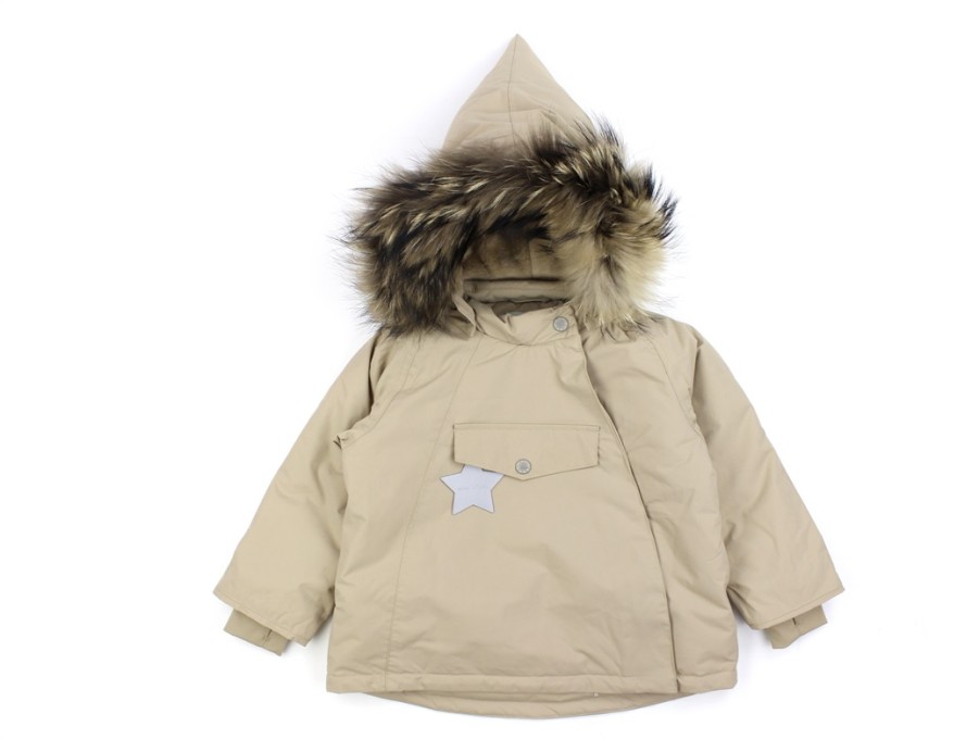 Baby Mini A Ture Winter Jackets | Mini A Ture Savannah Tan Winter Jacket Wang Fur