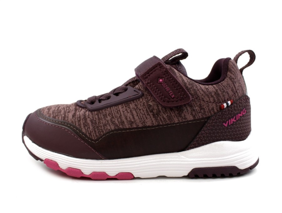 Kids Viking Shoes And Sneakers | Viking Grape/Magenta Sneaker Arendal With Gore-Tex