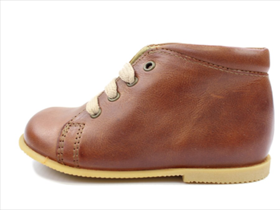 Baby Arauto RAP First Shoes | Arauto Rap Toddler Shoe Tusc. Cognac With Laces