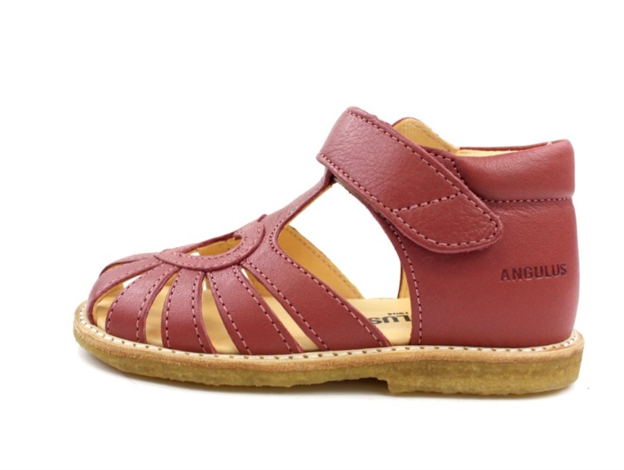 Baby Angulus Sandals | Angulus Sandal Old Rose With Heart