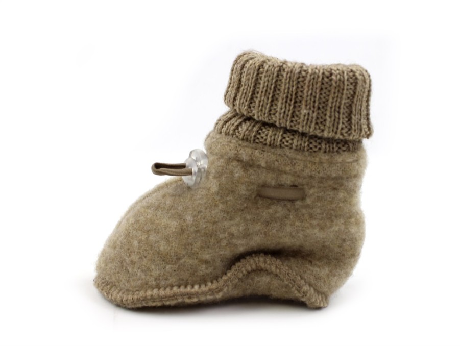 Baby Joha Baby Shoes And Crawler Shoes | Joha Beige Booties Merino Wool