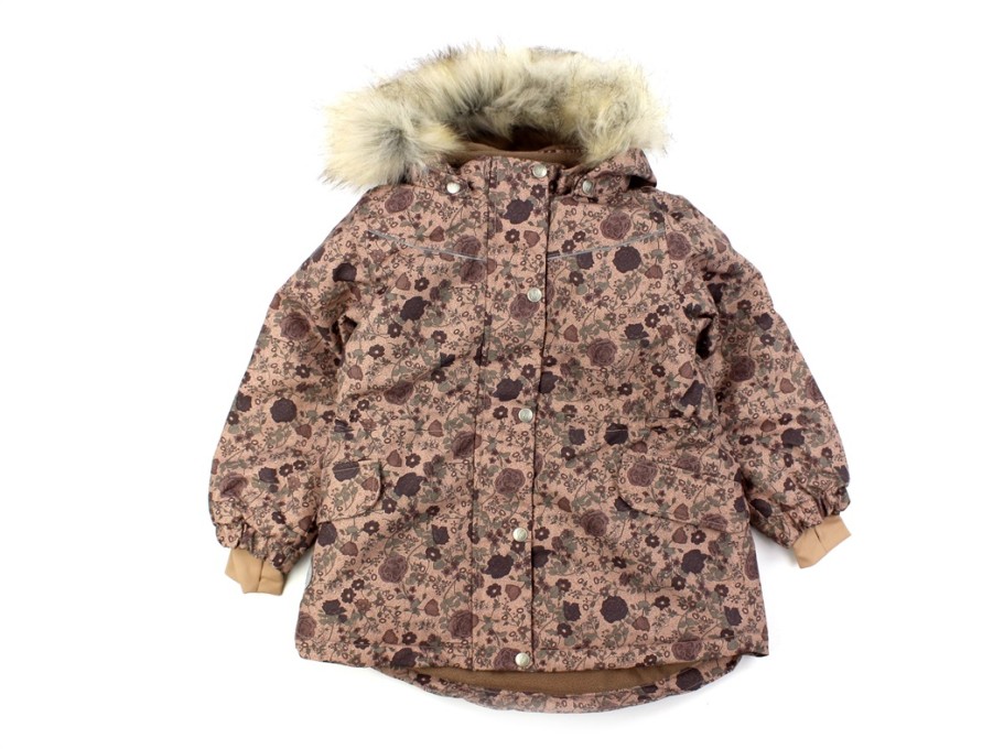 Baby Wheat Winter Jackets | Wheat Rose Dawn Flowers Tech Winter Jacket Mathilde