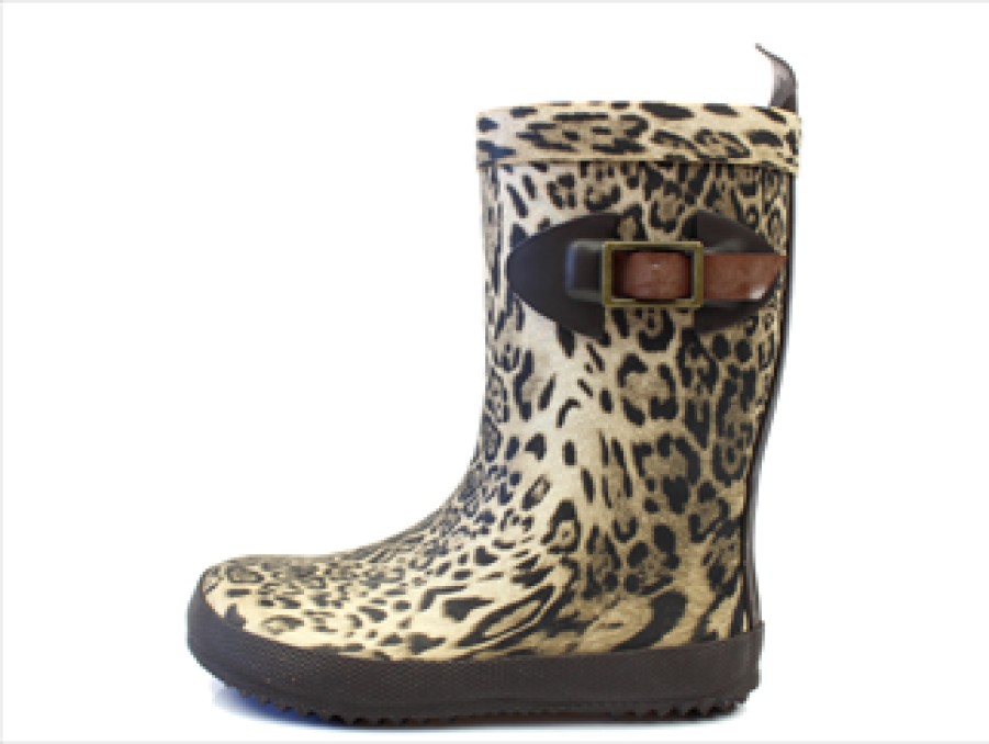 Baby Bisgaard Rubber Boots | Bisgaard Scandinavia Rubber Boot Leopard With Buckle