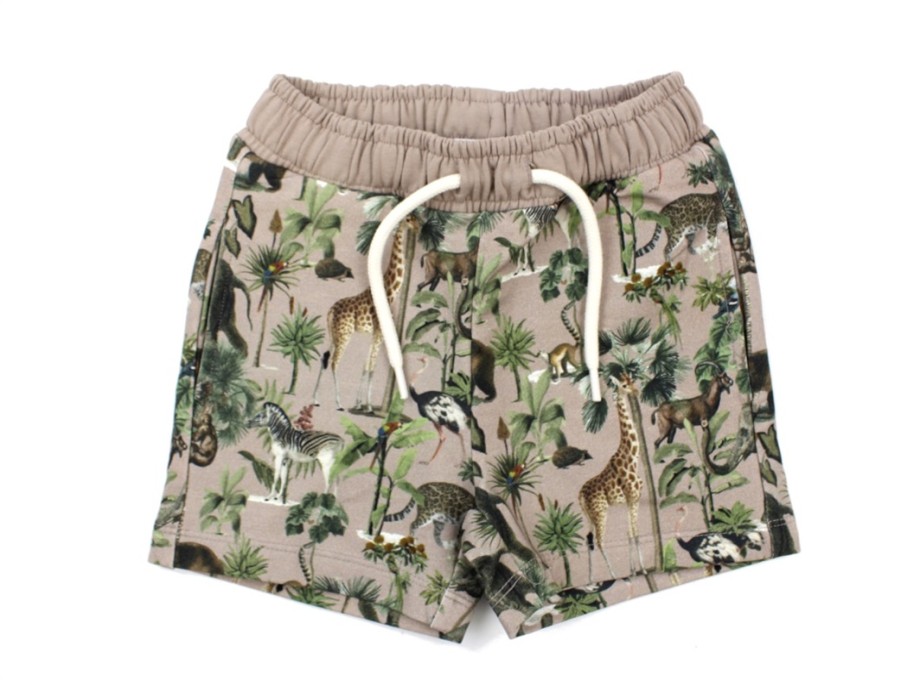 Baby Name It Shorts | Name It Shorts Sweat Plaza Taupe Print