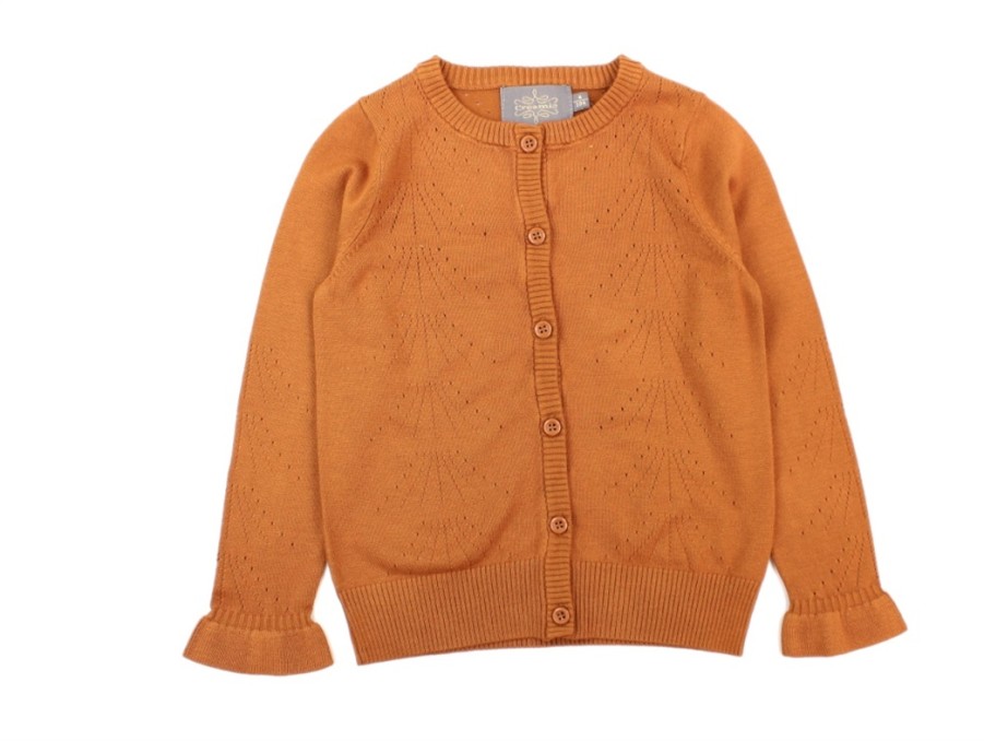 Kids Creamie Cardigans | Creamie Cardigan Pointelle Adobe