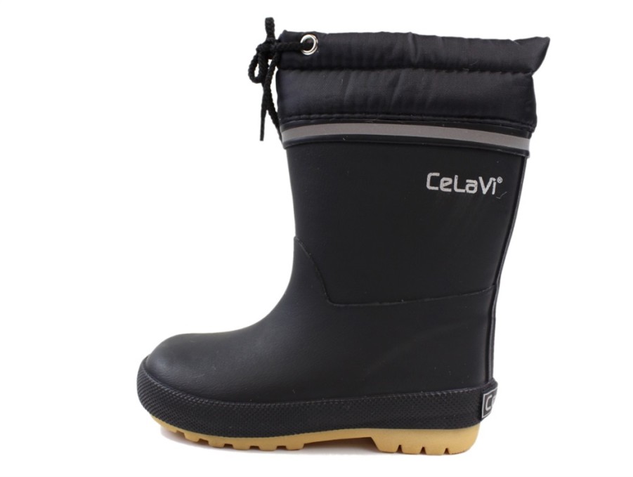 Baby Celavi Thermal Boots And Winter Rubber Boots | Celavi Winter Rubber Boot Black