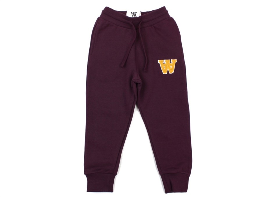 Tweens Wood Wood Pants And Leggings | Wood Wood Sweatpants Burgundy