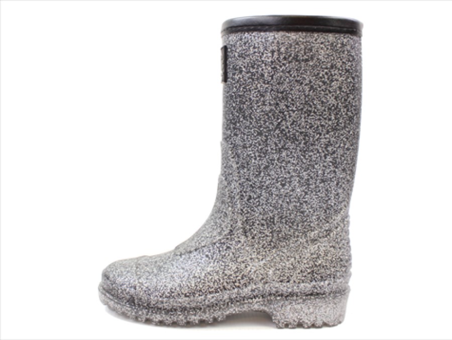 Tweens Petit by Sofie Schnoor Rubber Boots | Petit By Sofie Schnoor Rubber Boot Black Multi Glitter