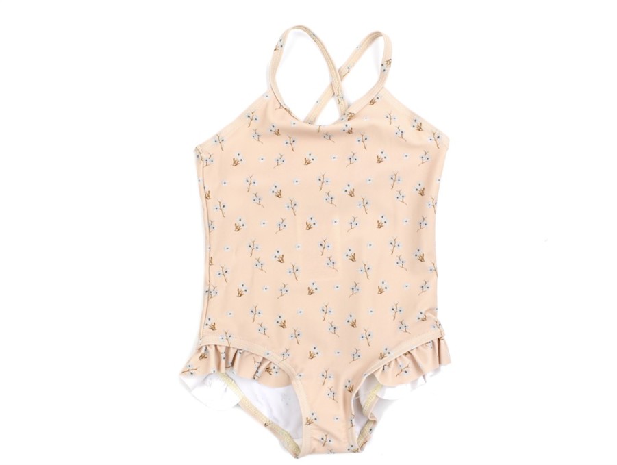 Baby Lil Atelier Swimwear | Lil Atelier Rose Dust Swimsuit Flowers