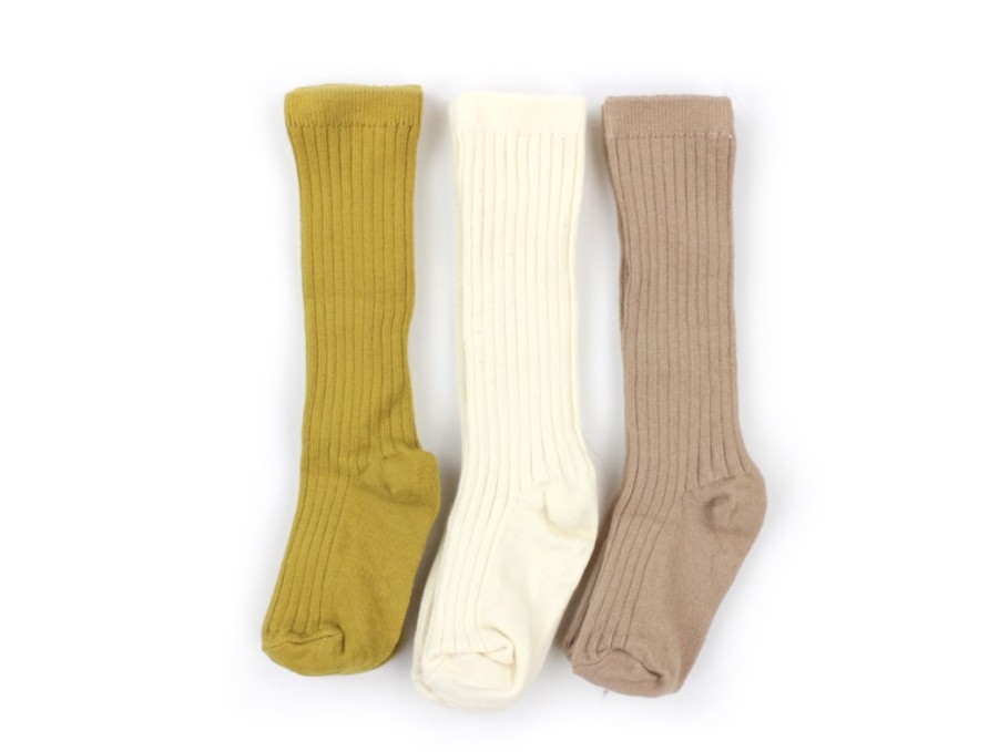 Baby Lil Atelier Socks | Lil Atelier Knee Socks Almondine (3-Pack)