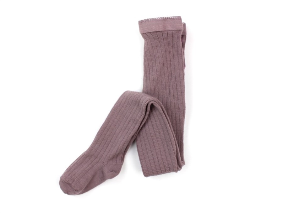 Kids MP Tights | Mp Tights Wool Dark Purple Dove