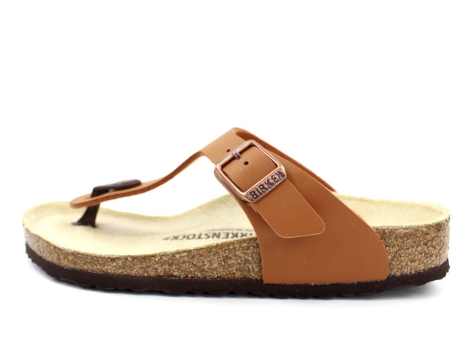 Tweens Birkenstock Sandals | Birkenstock Gizeh Sandal Ginger Brown With Buckle