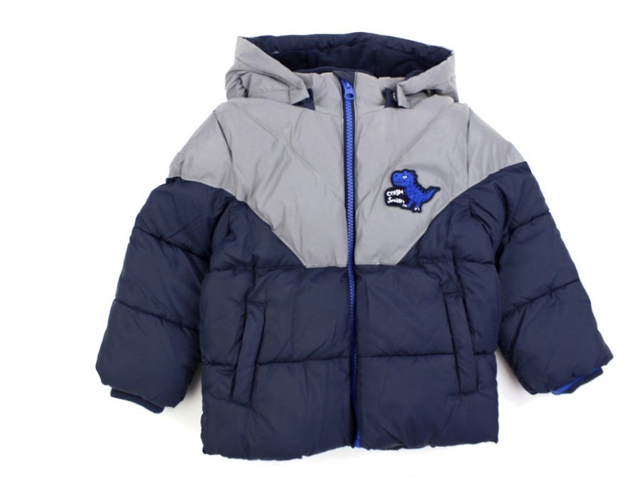 Baby Name It Winter Jackets | Name It Dark Sapphire Reflective Puffer Winter Jacket