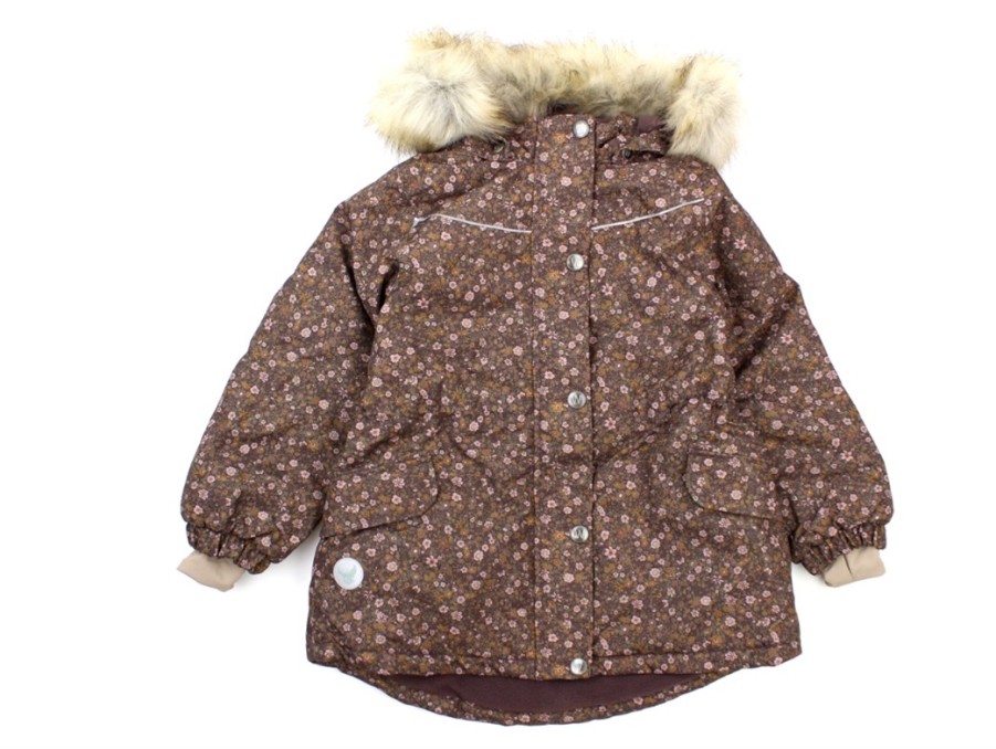 Tweens Wheat Winter Jackets | Wheat Winter Jacket Mathilde Eggplant Flowers