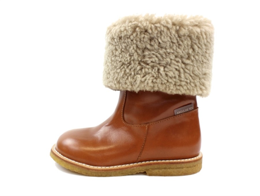 Kids Angulus Winter Boots | Angulus Winter Boot Cognac With Tex