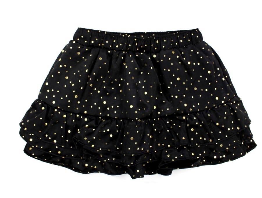 Tweens Petit by Sofie Schnoor Skirts | Petit By Sofie Schnoor Skirt Black Gold Dot