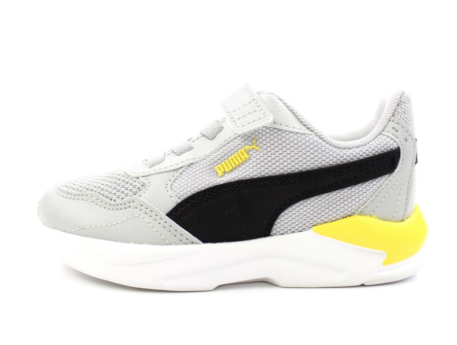 Tweens Puma Shoes And Sneakers | Puma Gray Puma/Black Pele Yellow Sneakers X-Ray