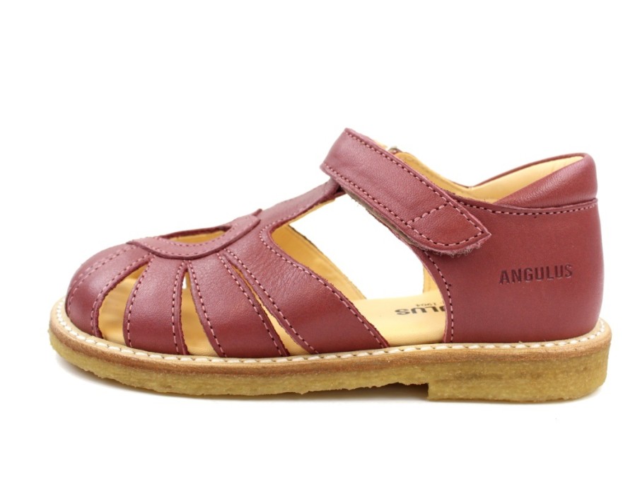 Baby Angulus Sandals | Angulus Sandal Old Rose With Heart