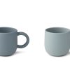 Accessories And Home Liewood | Liewood Blue Mix Cup With Handle Merce Silicone (2-Pack)