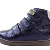 Kids Bisgaard Shoes And Sneakers | Bisgaard Winter Sneaker Midnight Metallic With Velcro And Tex