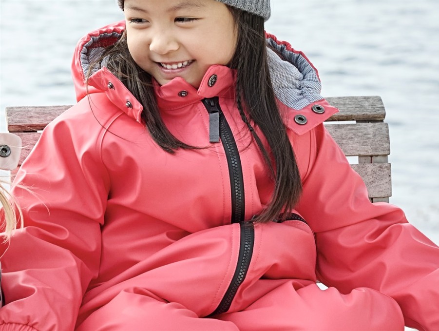 Baby Ver de Terre Coveralls | Ver De Terre Flamingo Rubber Snowsuit