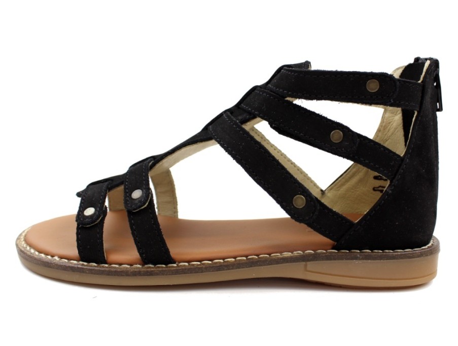 Tweens Arauto RAP Sandals | Arauto Rap Sandal Black With Velcro And Zip