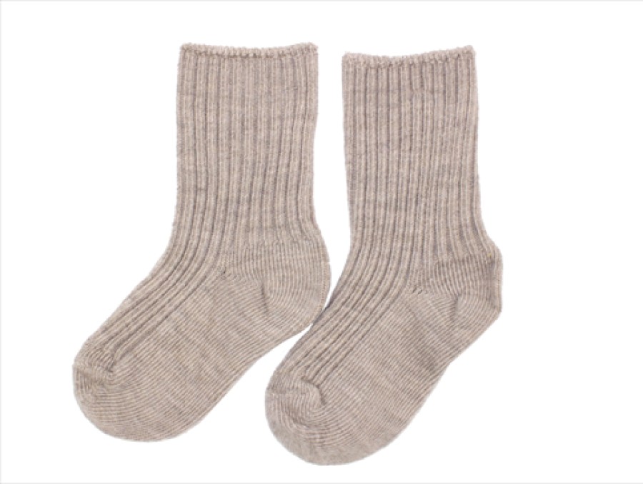 Baby Joha Socks | Joha Socks Sand Melange Wool