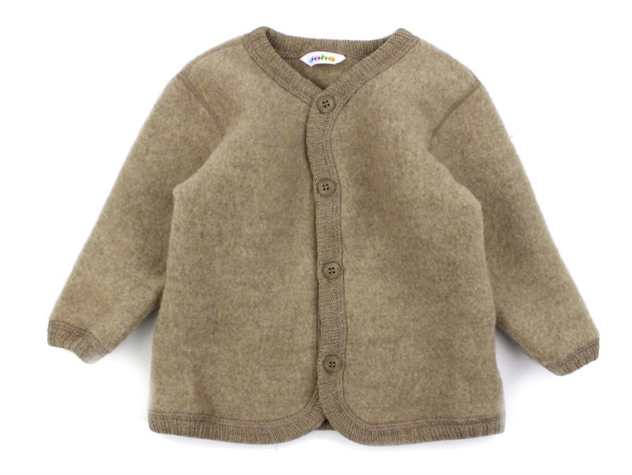 Baby Joha Cardigans | Joha Beige Cardigan Merino Wool