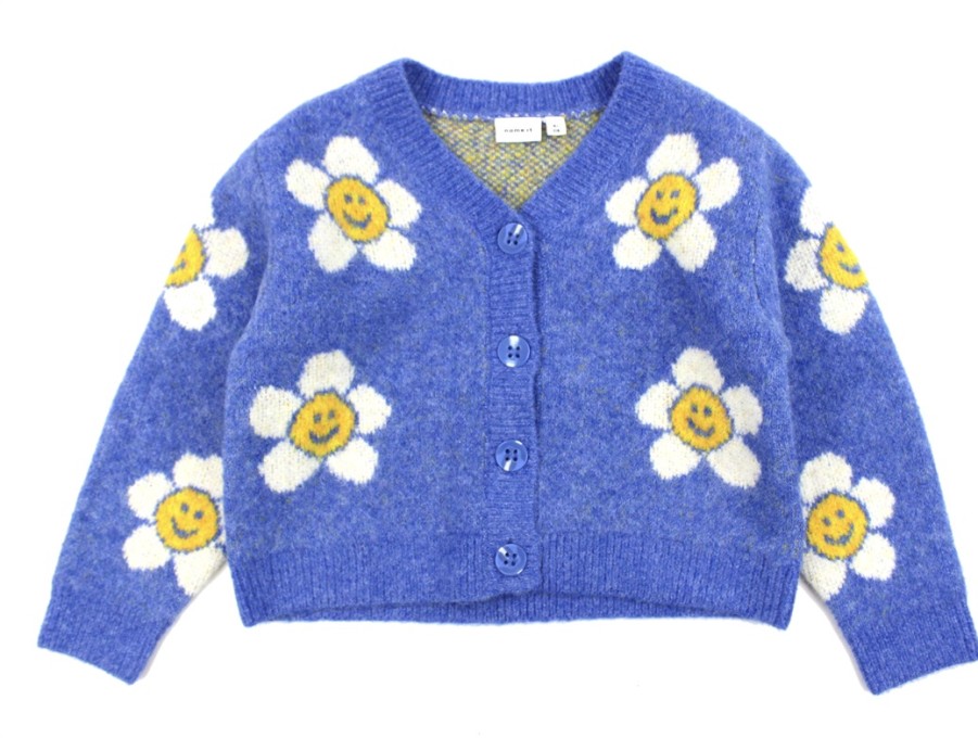 Kids Name It Cardigans | Name It Dazzling Blue Knit Cardigan